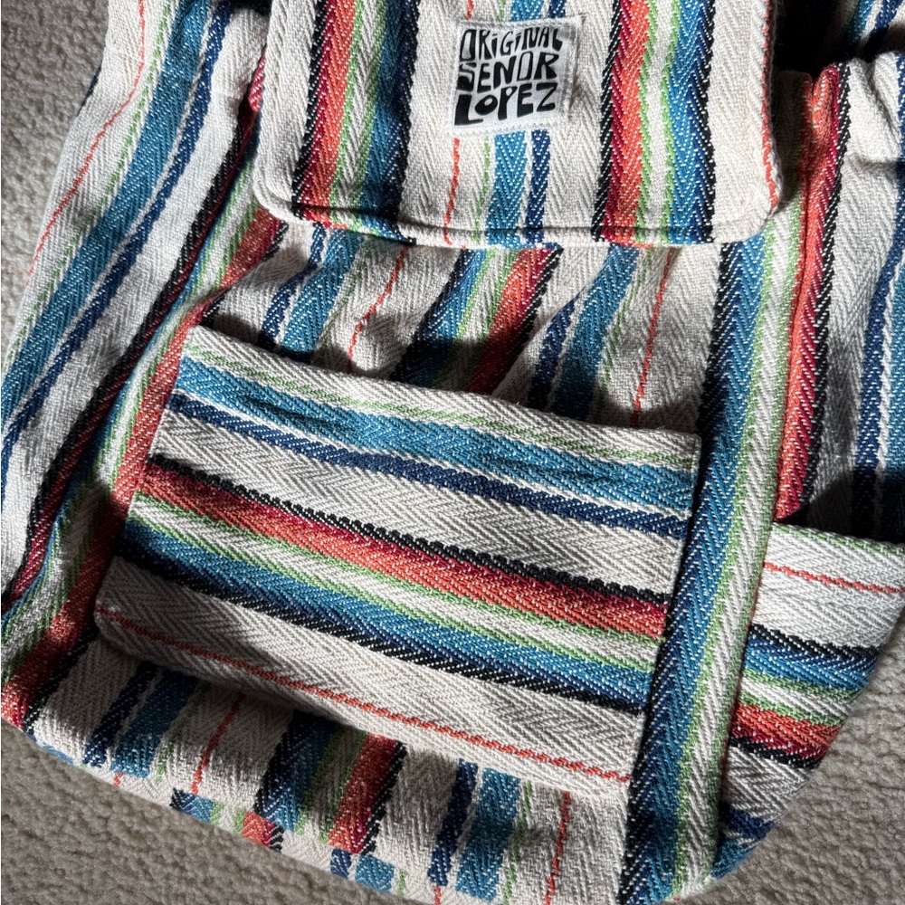 Multicolor Striped Backpack - Picture 3 of 4